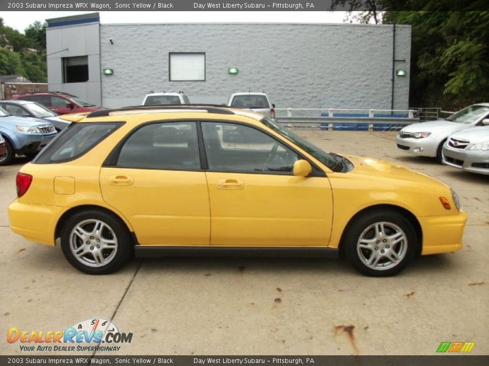 Sonic Yellow 2003 Subaru Impreza WRX Wagon Photo #4