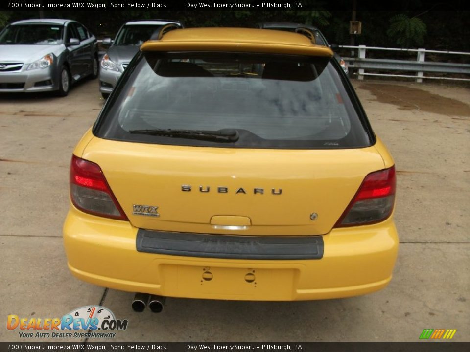 2003 Subaru Impreza WRX Wagon Sonic Yellow / Black Photo #6
