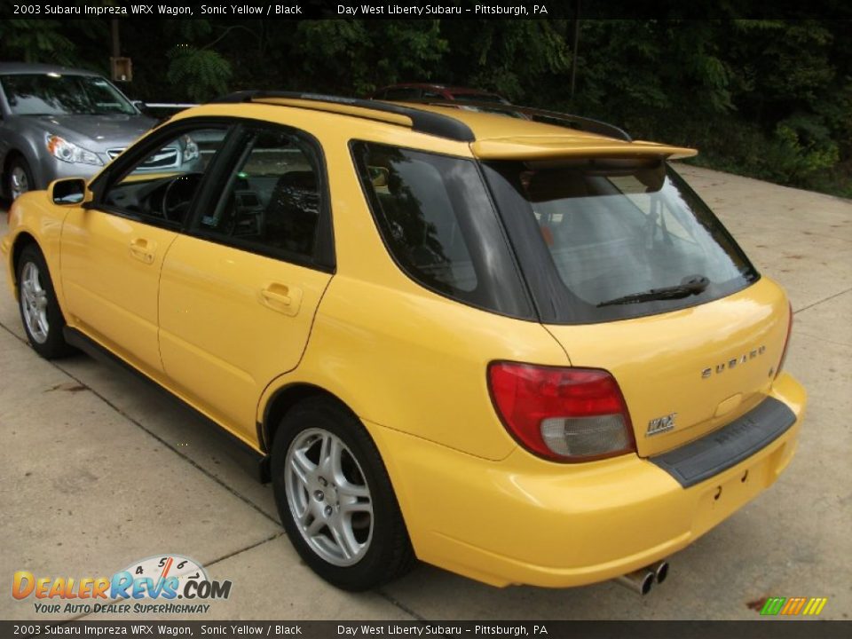 2003 Subaru Impreza WRX Wagon Sonic Yellow / Black Photo #7