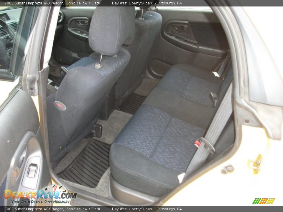 2003 Subaru Impreza WRX Wagon Sonic Yellow / Black Photo #12