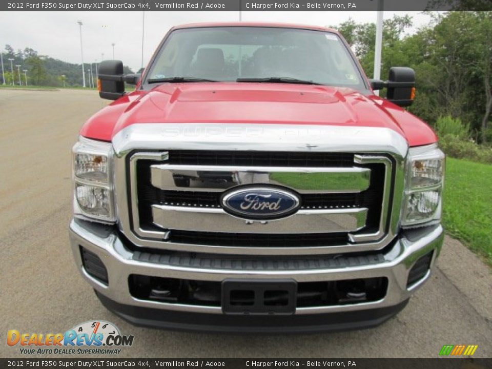 Vermillion Red 2012 Ford F350 Super Duty XLT SuperCab 4x4 Photo #5