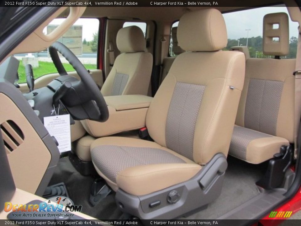 Adobe Interior - 2012 Ford F350 Super Duty XLT SuperCab 4x4 Photo #15