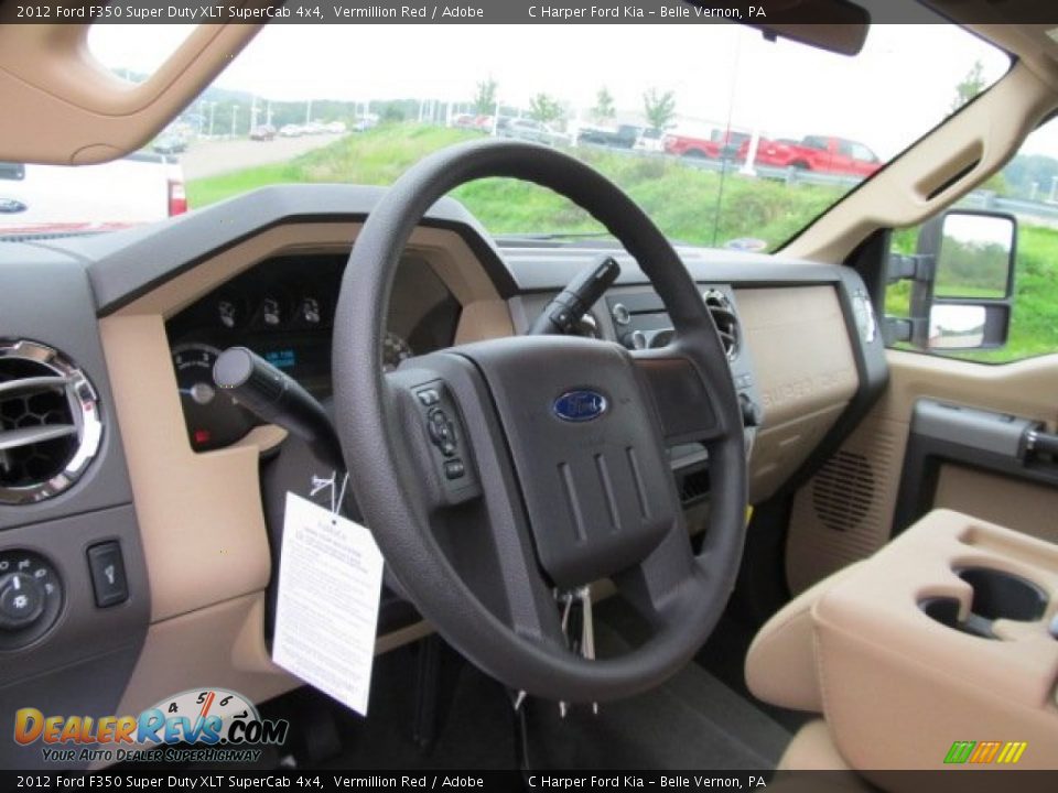 2012 Ford F350 Super Duty XLT SuperCab 4x4 Steering Wheel Photo #18