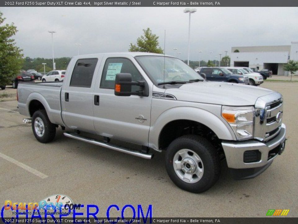 2012 Ford F250 Super Duty XLT Crew Cab 4x4 Ingot Silver Metallic / Steel Photo #1