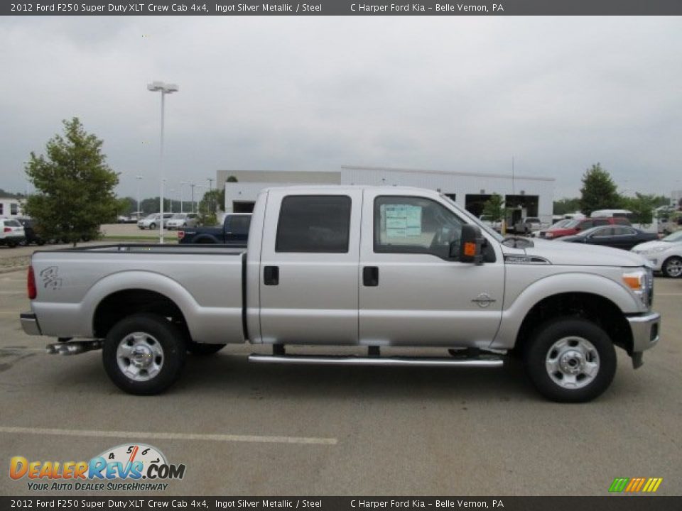 Ingot Silver Metallic 2012 Ford F250 Super Duty XLT Crew Cab 4x4 Photo #2