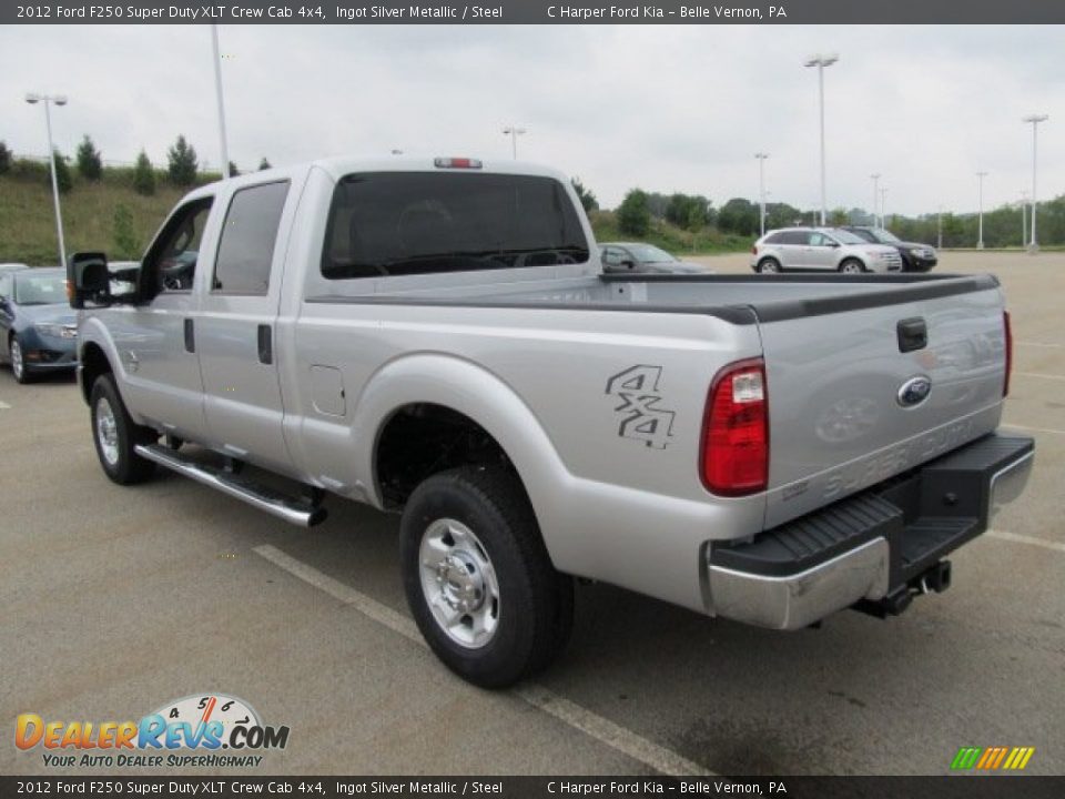 Ingot Silver Metallic 2012 Ford F250 Super Duty XLT Crew Cab 4x4 Photo #9