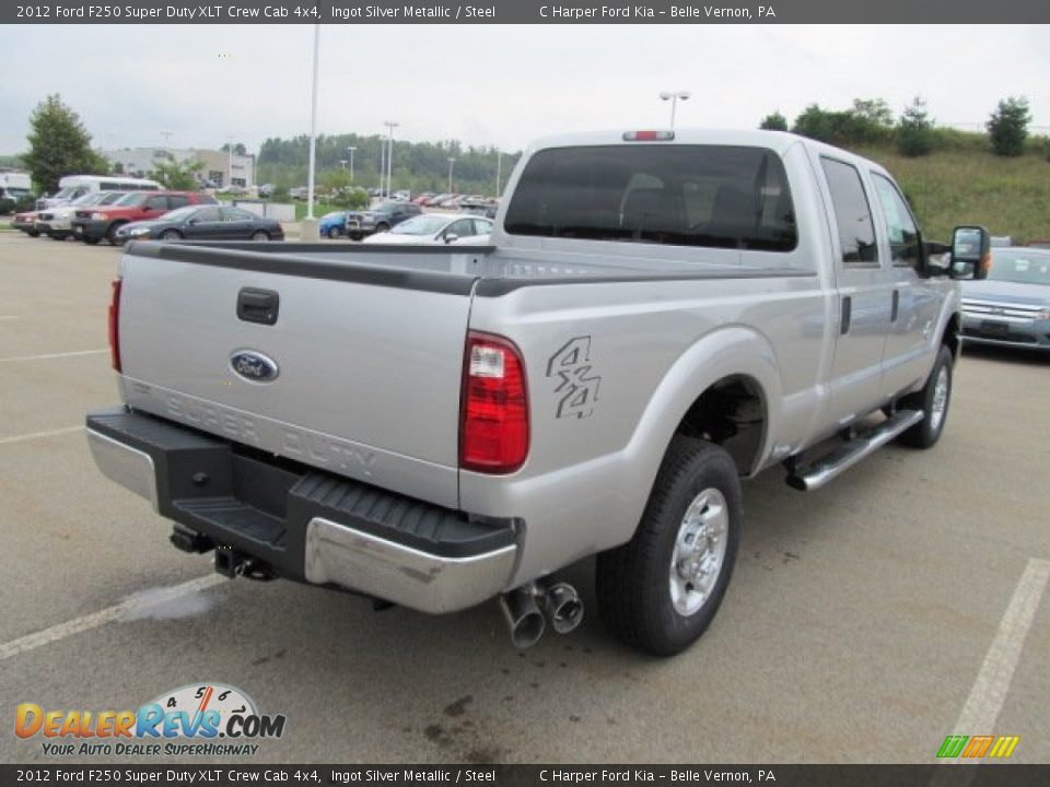 2012 Ford F250 Super Duty XLT Crew Cab 4x4 Ingot Silver Metallic / Steel Photo #11