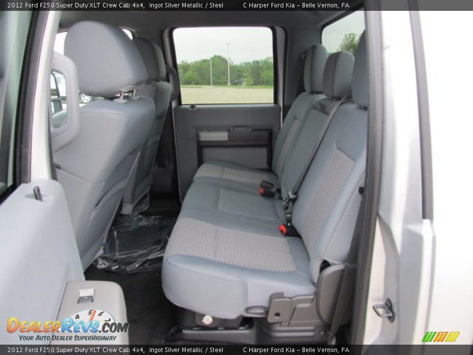 Steel Interior - 2012 Ford F250 Super Duty XLT Crew Cab 4x4 Photo #13