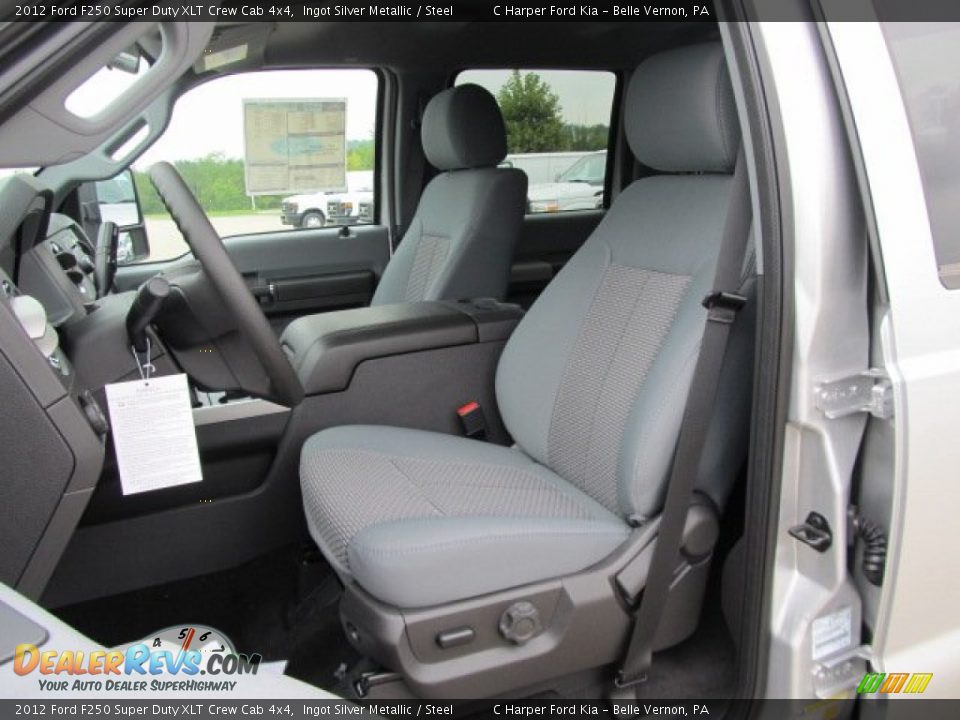 Steel Interior - 2012 Ford F250 Super Duty XLT Crew Cab 4x4 Photo #17