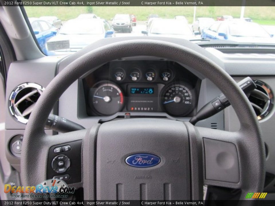 2012 Ford F250 Super Duty XLT Crew Cab 4x4 Steering Wheel Photo #22