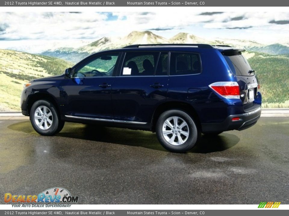 2012 Toyota Highlander SE 4WD Nautical Blue Metallic / Black Photo #3