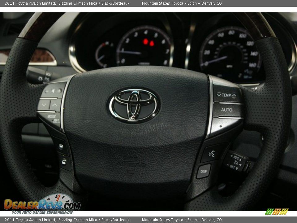 2011 Toyota Avalon Limited Sizzling Crimson Mica / Black/Bordeaux Photo #12