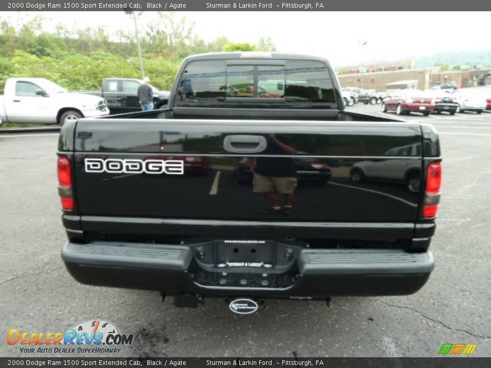 Black 2000 Dodge Ram 1500 Sport Extended Cab Photo #3