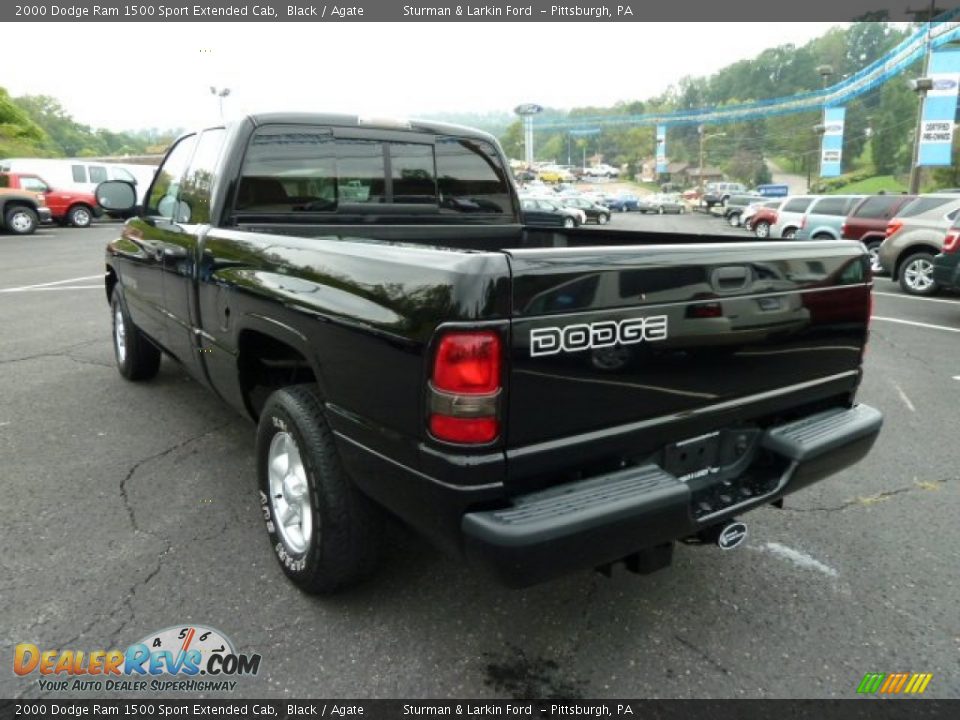 2000 Dodge Ram 1500 Sport Extended Cab Black / Agate Photo #4