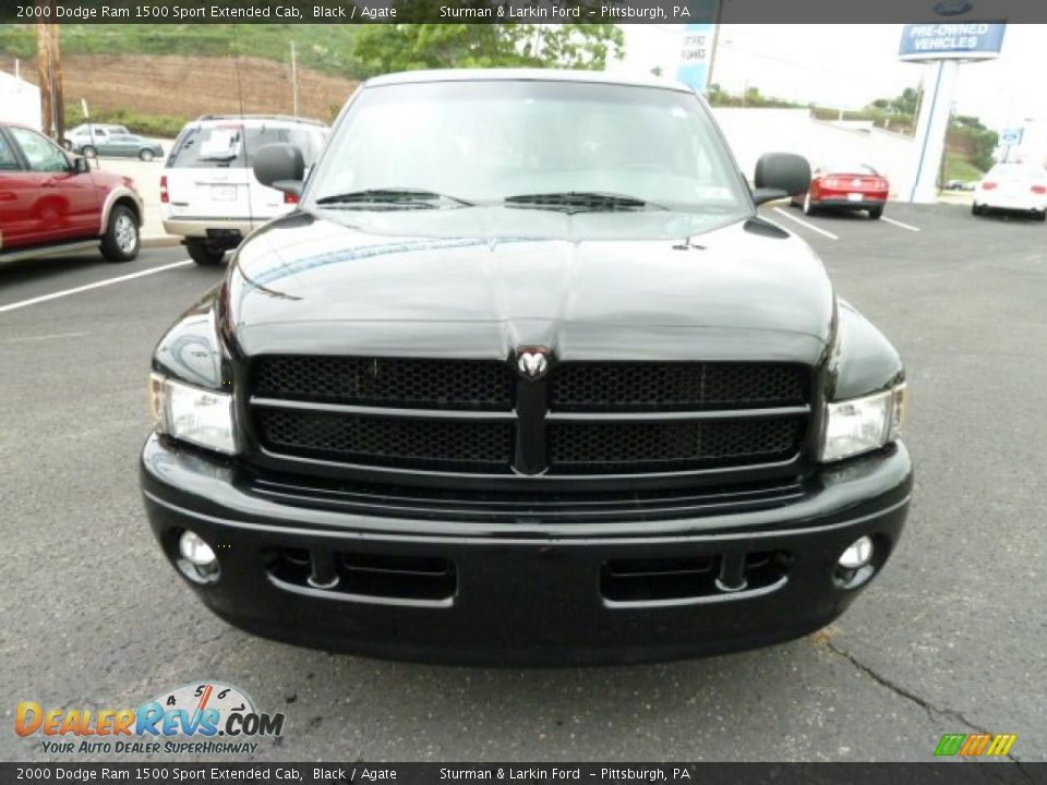 Black 2000 Dodge Ram 1500 Sport Extended Cab Photo #6