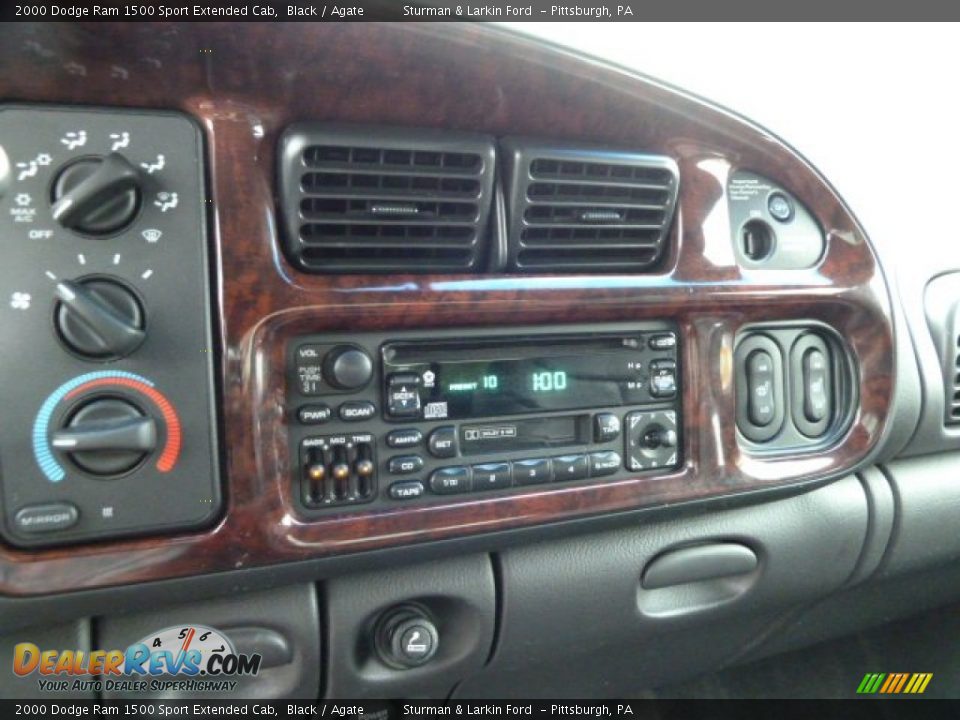 2000 Dodge Ram 1500 Sport Extended Cab Black / Agate Photo #13