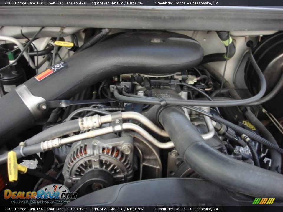 2001 Dodge Ram 1500 Sport Regular Cab 4x4 5.2 Liter OHV 16-Valve V8 Engine Photo #16