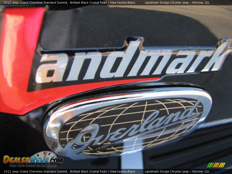 2012 Jeep Grand Cherokee Overland Summit Brilliant Black Crystal Pearl / New Saddle/Black Photo #10