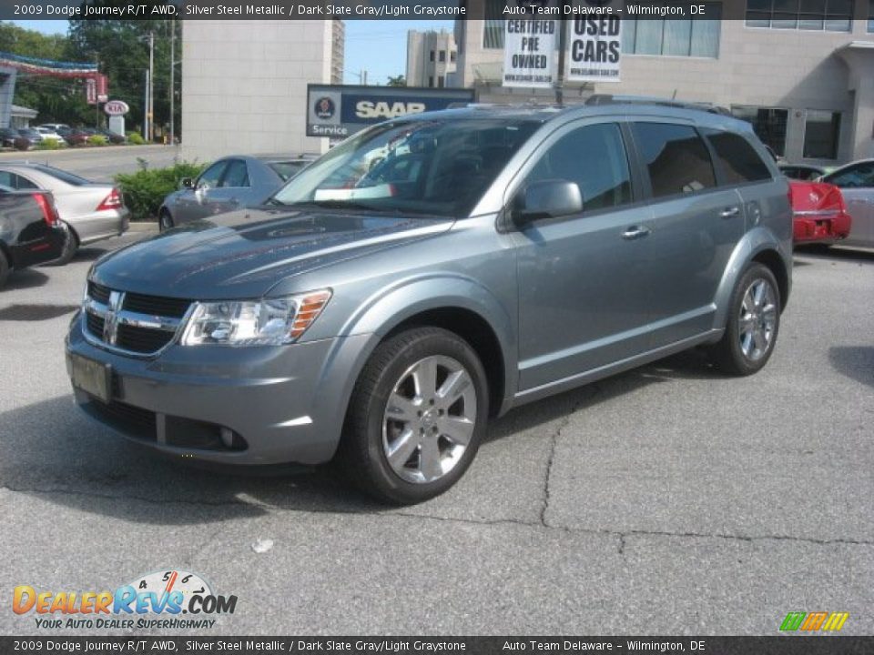 2009 Dodge Journey R/T AWD Silver Steel Metallic / Dark Slate Gray/Light Graystone Photo #2