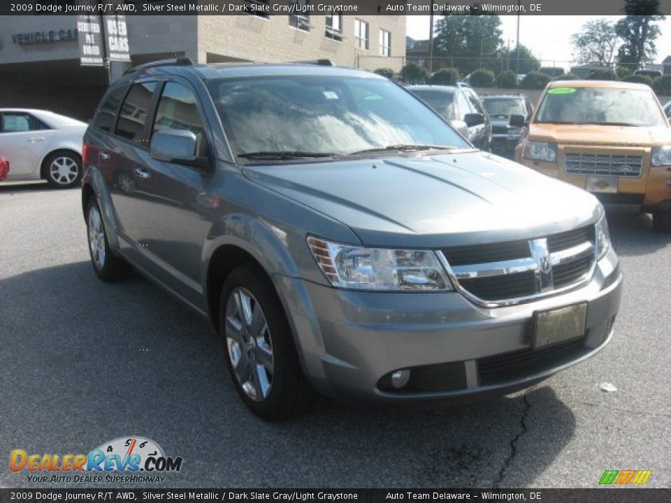 2009 Dodge Journey R/T AWD Silver Steel Metallic / Dark Slate Gray/Light Graystone Photo #4