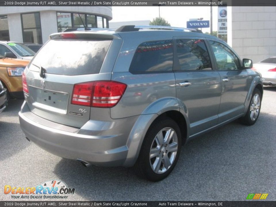 2009 Dodge Journey R/T AWD Silver Steel Metallic / Dark Slate Gray/Light Graystone Photo #6