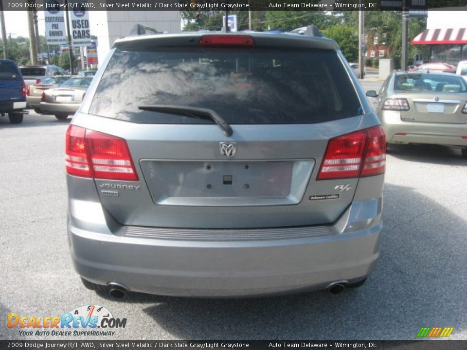 2009 Dodge Journey R/T AWD Silver Steel Metallic / Dark Slate Gray/Light Graystone Photo #7