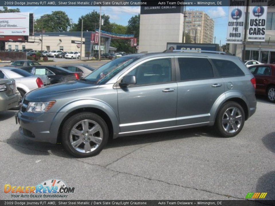 2009 Dodge Journey R/T AWD Silver Steel Metallic / Dark Slate Gray/Light Graystone Photo #9