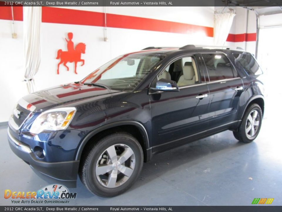 2012 GMC Acadia SLT Deep Blue Metallic / Cashmere Photo #1