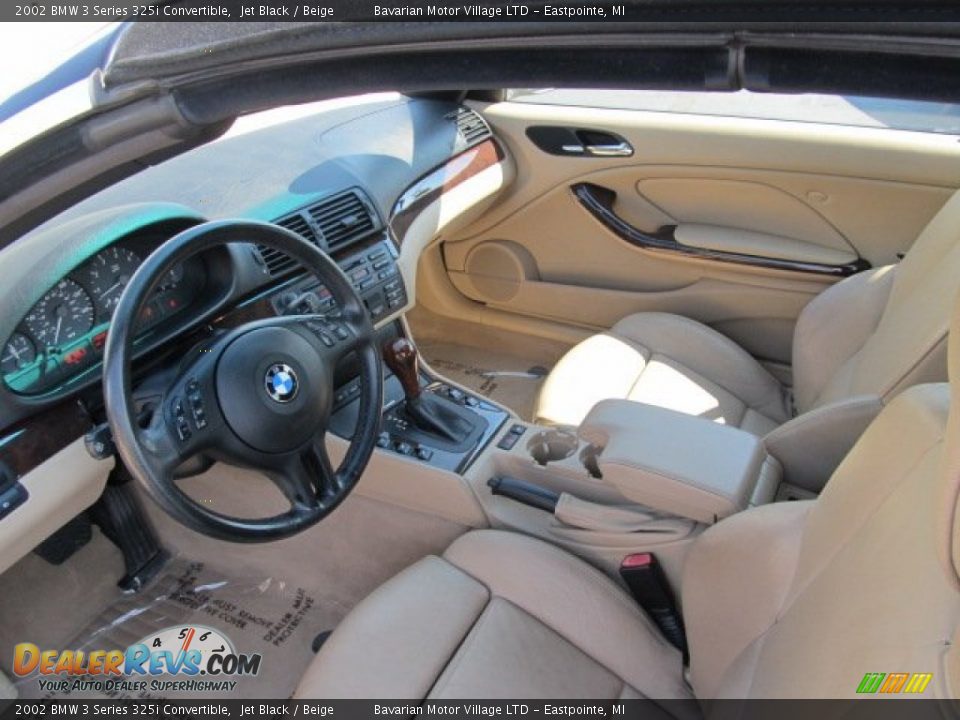 Beige Interior - 2002 BMW 3 Series 325i Convertible Photo #15