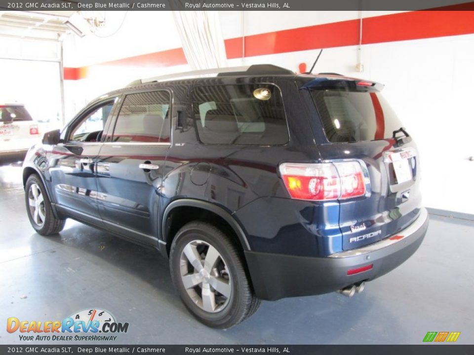 2012 GMC Acadia SLT Deep Blue Metallic / Cashmere Photo #2