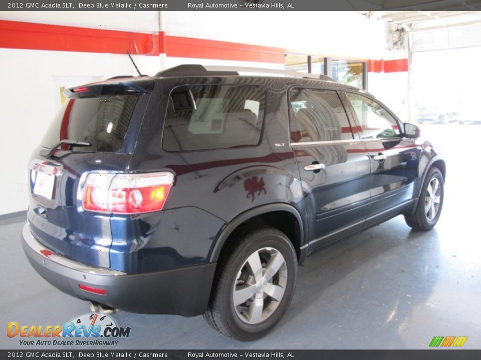 2012 GMC Acadia SLT Deep Blue Metallic / Cashmere Photo #4