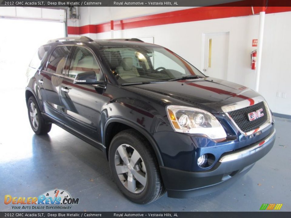 2012 GMC Acadia SLT Deep Blue Metallic / Cashmere Photo #5