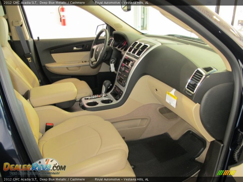 Cashmere Interior - 2012 GMC Acadia SLT Photo #10