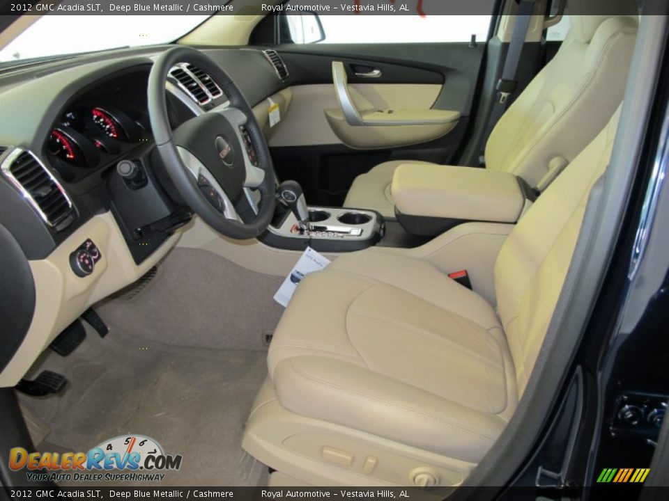 Cashmere Interior - 2012 GMC Acadia SLT Photo #13