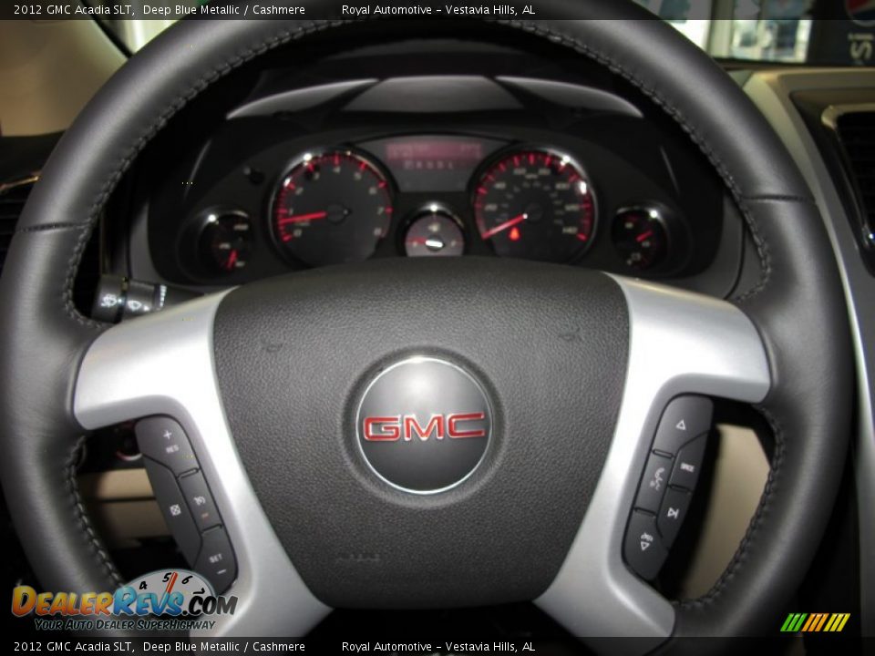 2012 GMC Acadia SLT Deep Blue Metallic / Cashmere Photo #14