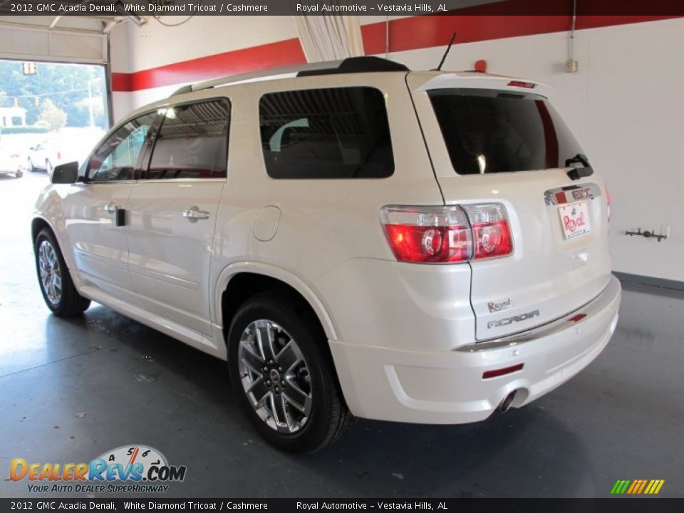 2012 GMC Acadia Denali White Diamond Tricoat / Cashmere Photo #2