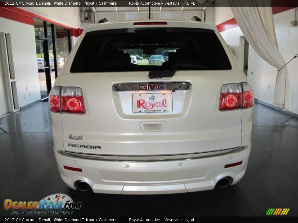 2012 GMC Acadia Denali White Diamond Tricoat / Cashmere Photo #3