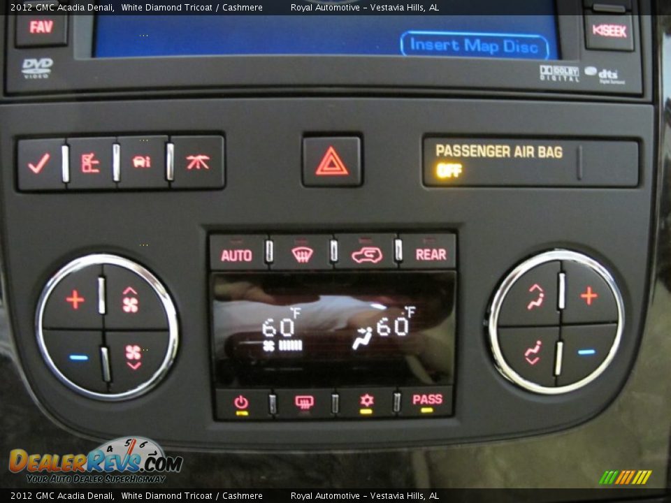 Controls of 2012 GMC Acadia Denali Photo #17