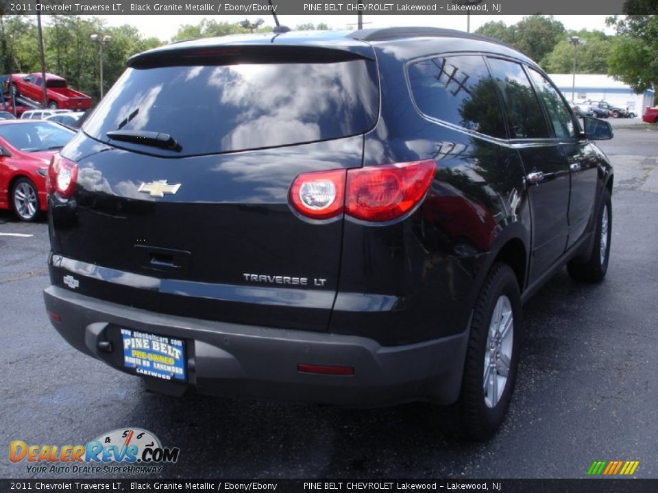 2011 Chevrolet Traverse LT Black Granite Metallic / Ebony/Ebony Photo #4