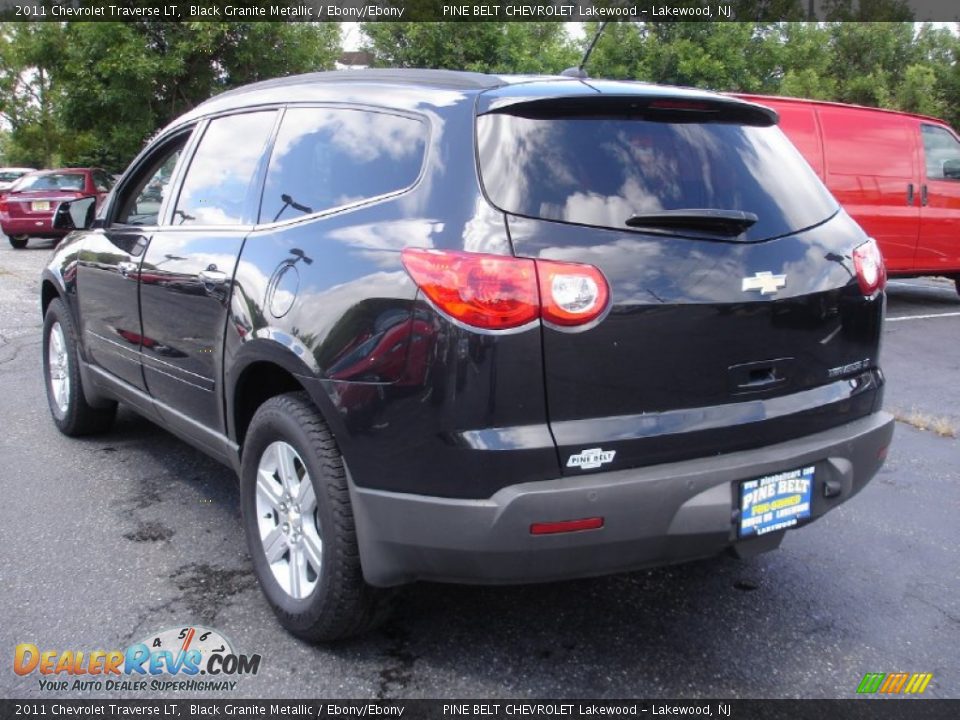 2011 Chevrolet Traverse LT Black Granite Metallic / Ebony/Ebony Photo #6