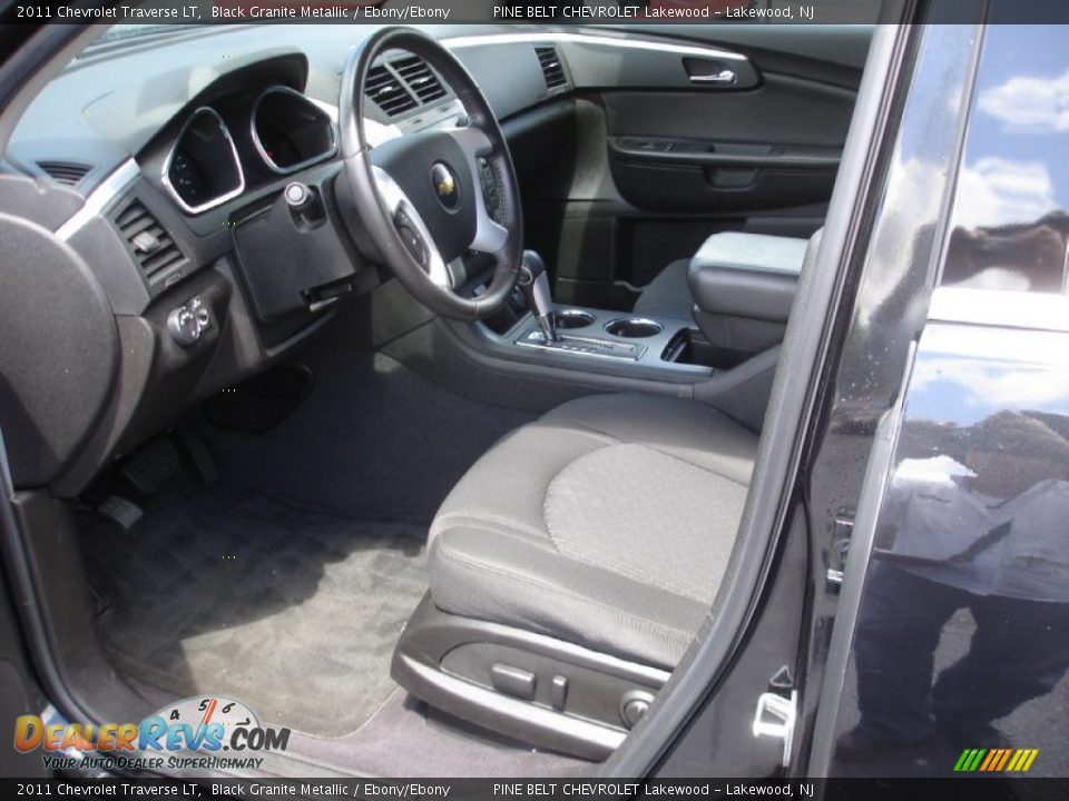 2011 Chevrolet Traverse LT Black Granite Metallic / Ebony/Ebony Photo #10