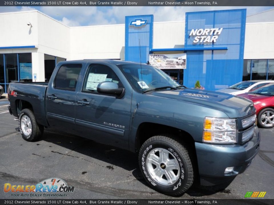 2012 Chevrolet Silverado 1500 LT Crew Cab 4x4 Blue Granite Metallic / Ebony Photo #1