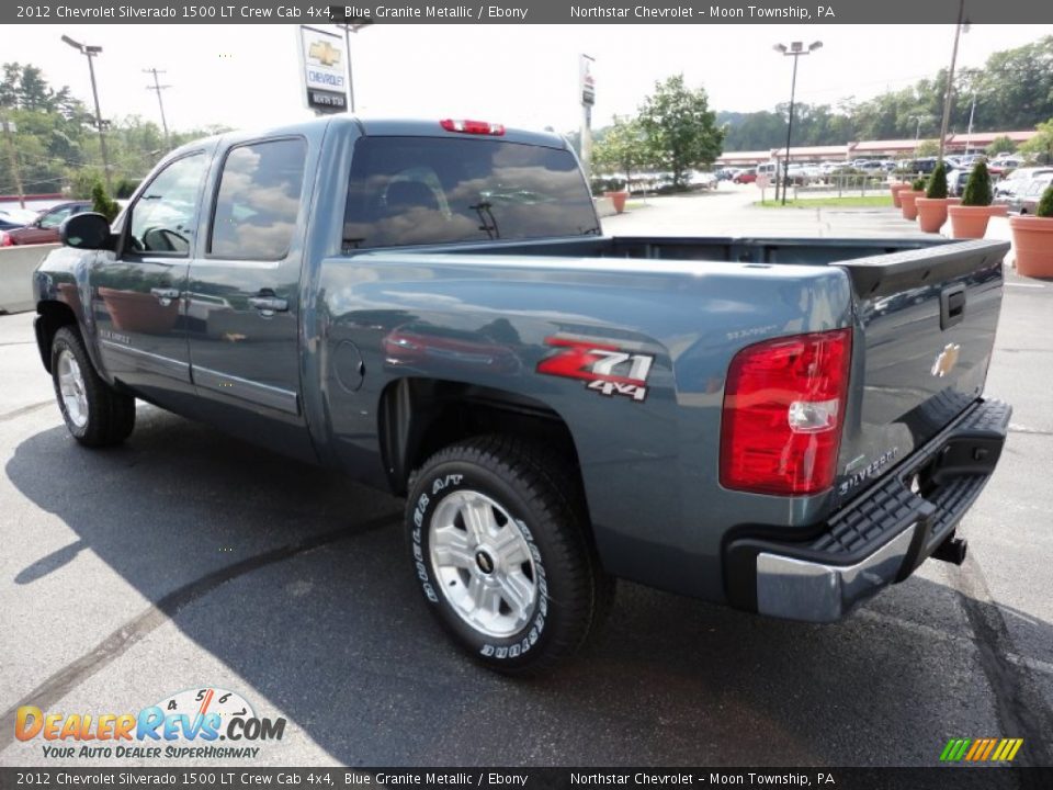 2012 Chevrolet Silverado 1500 LT Crew Cab 4x4 Blue Granite Metallic / Ebony Photo #5