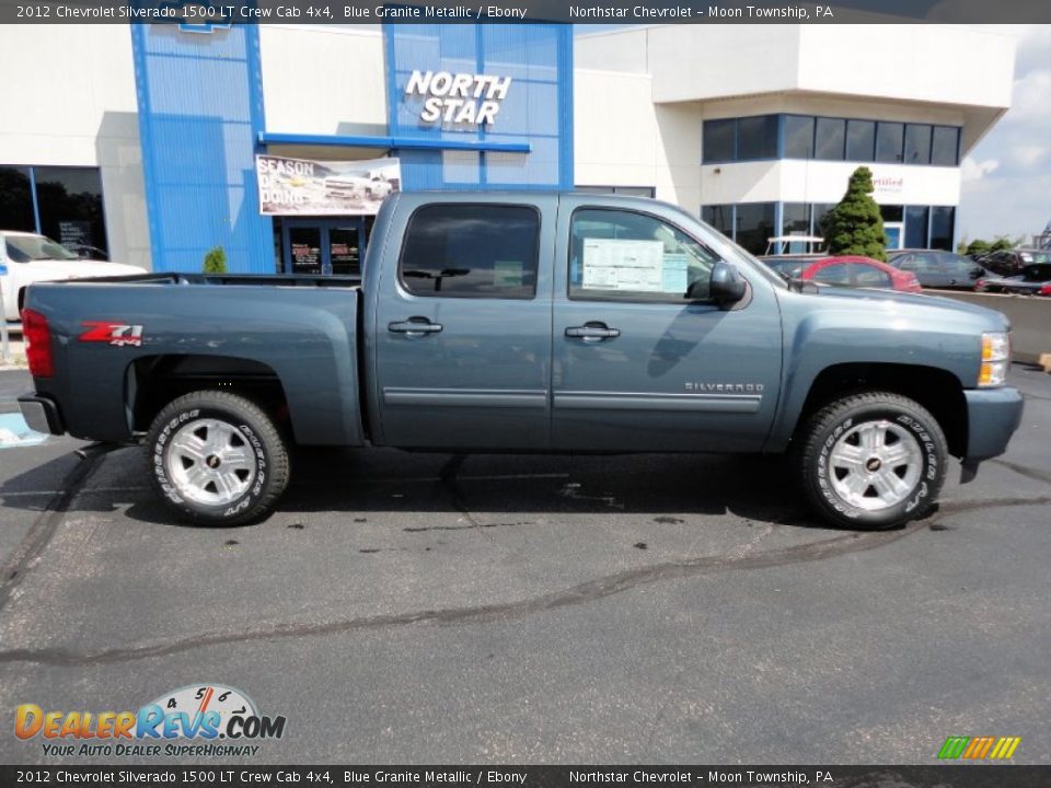 2012 Chevrolet Silverado 1500 LT Crew Cab 4x4 Blue Granite Metallic / Ebony Photo #8