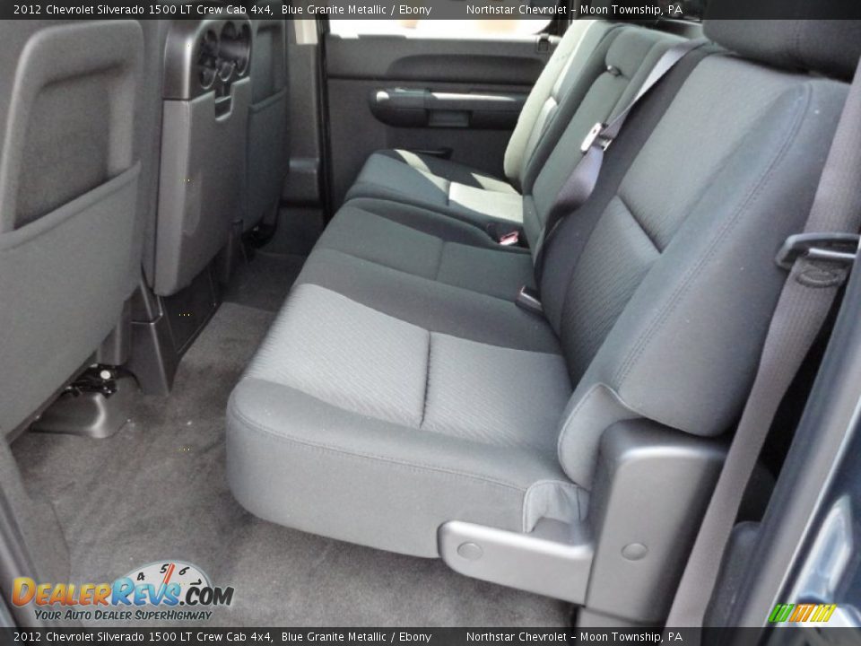 Ebony Interior - 2012 Chevrolet Silverado 1500 LT Crew Cab 4x4 Photo #14