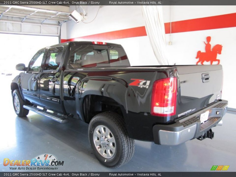 2011 GMC Sierra 2500HD SLT Crew Cab 4x4 Onyx Black / Ebony Photo #2