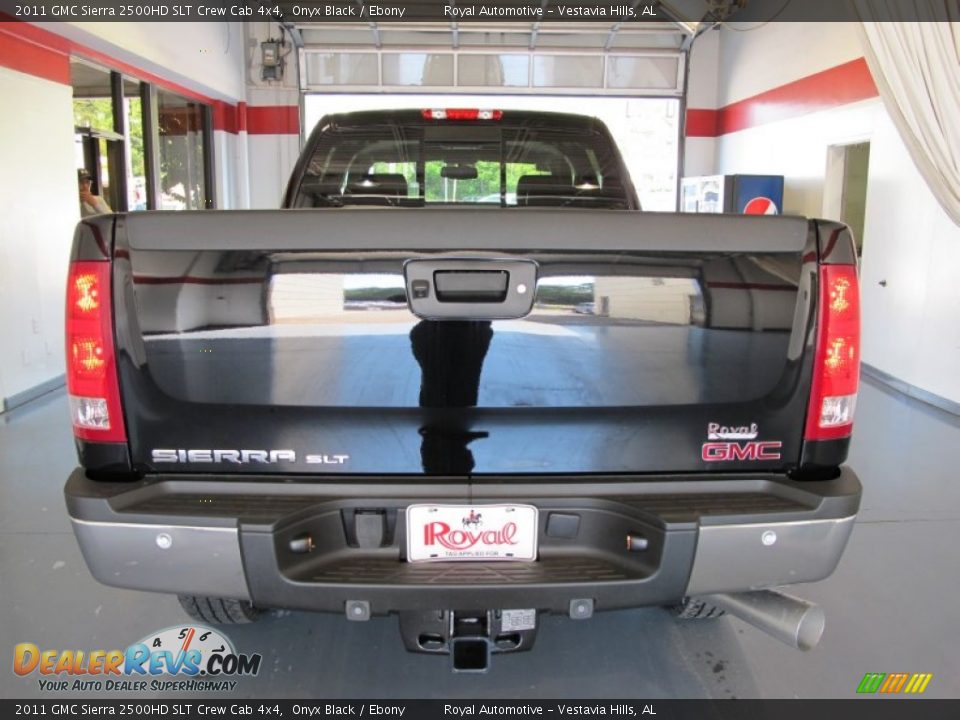 2011 GMC Sierra 2500HD SLT Crew Cab 4x4 Onyx Black / Ebony Photo #3