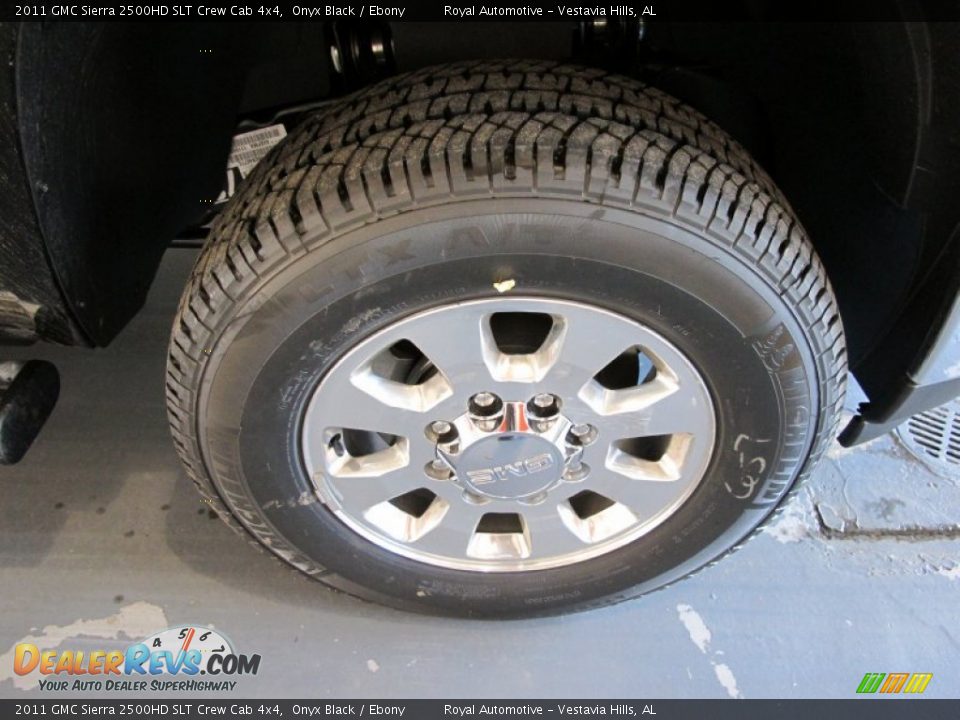 2011 GMC Sierra 2500HD SLT Crew Cab 4x4 Onyx Black / Ebony Photo #7