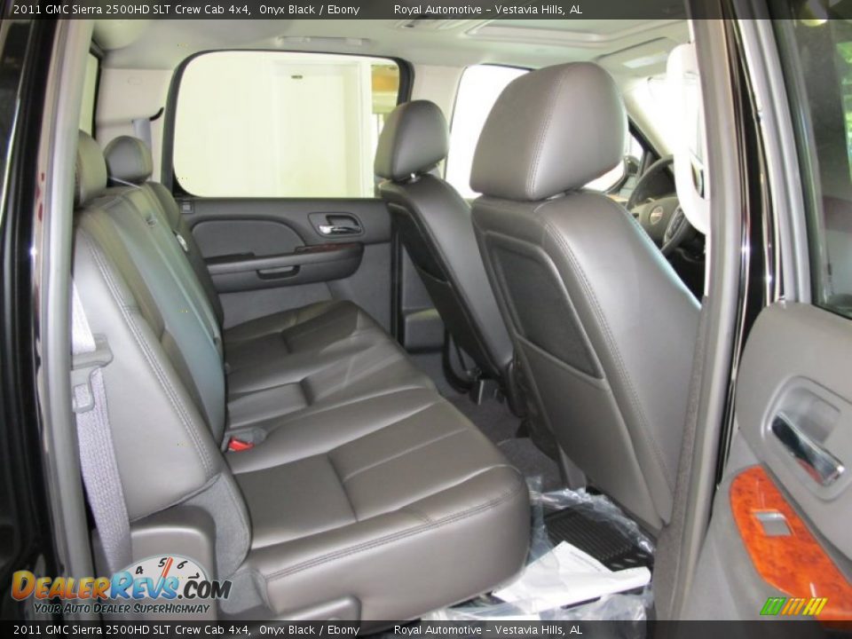 2011 GMC Sierra 2500HD SLT Crew Cab 4x4 Onyx Black / Ebony Photo #8