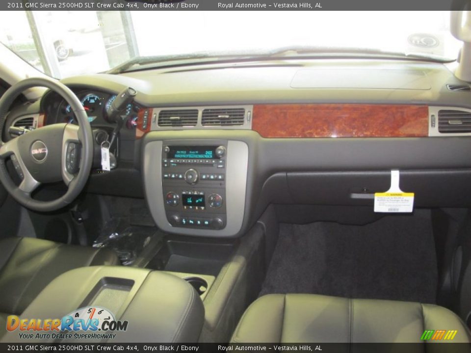 2011 GMC Sierra 2500HD SLT Crew Cab 4x4 Onyx Black / Ebony Photo #9